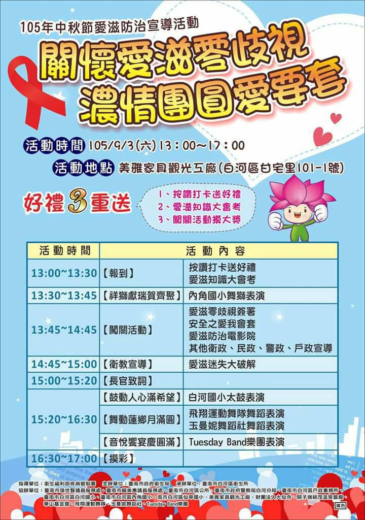 關懷愛滋 讓愛團圓 愛滋病防治宣導活動圓滿結束 peopo 公民新聞