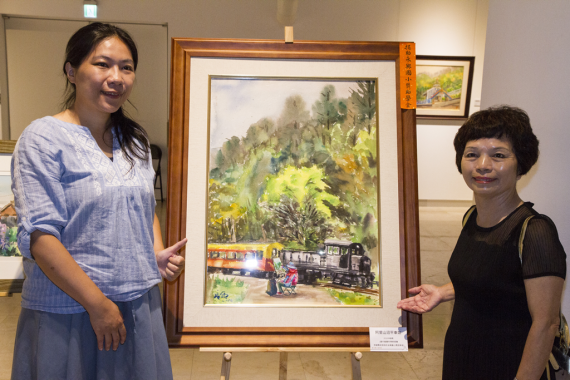 帶著畫筆去旅行的藝術家林碧霞水彩寫生展 peopo 公民新聞