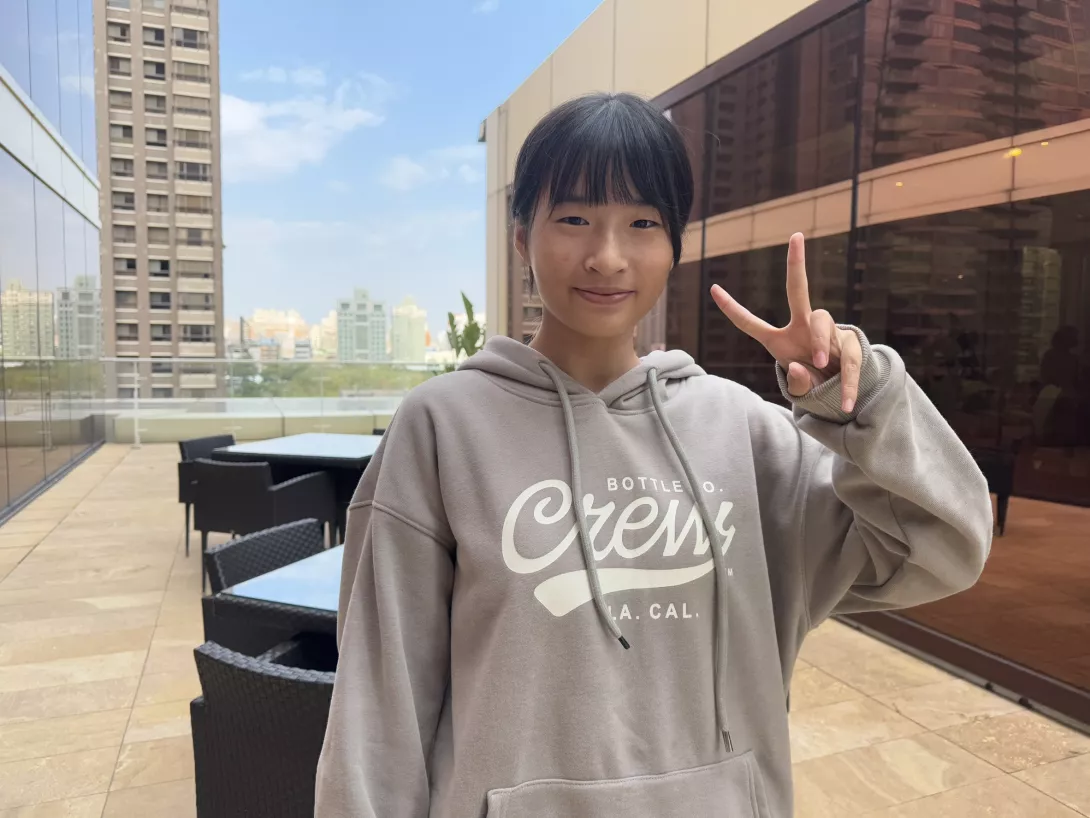 小云感謝助學人讓他能好好專心課業,希望未來回饋社會。(南台中家扶提供)