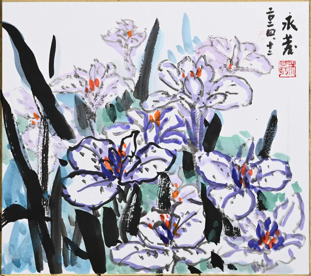 鳶尾花開24 x 27 cm 2024