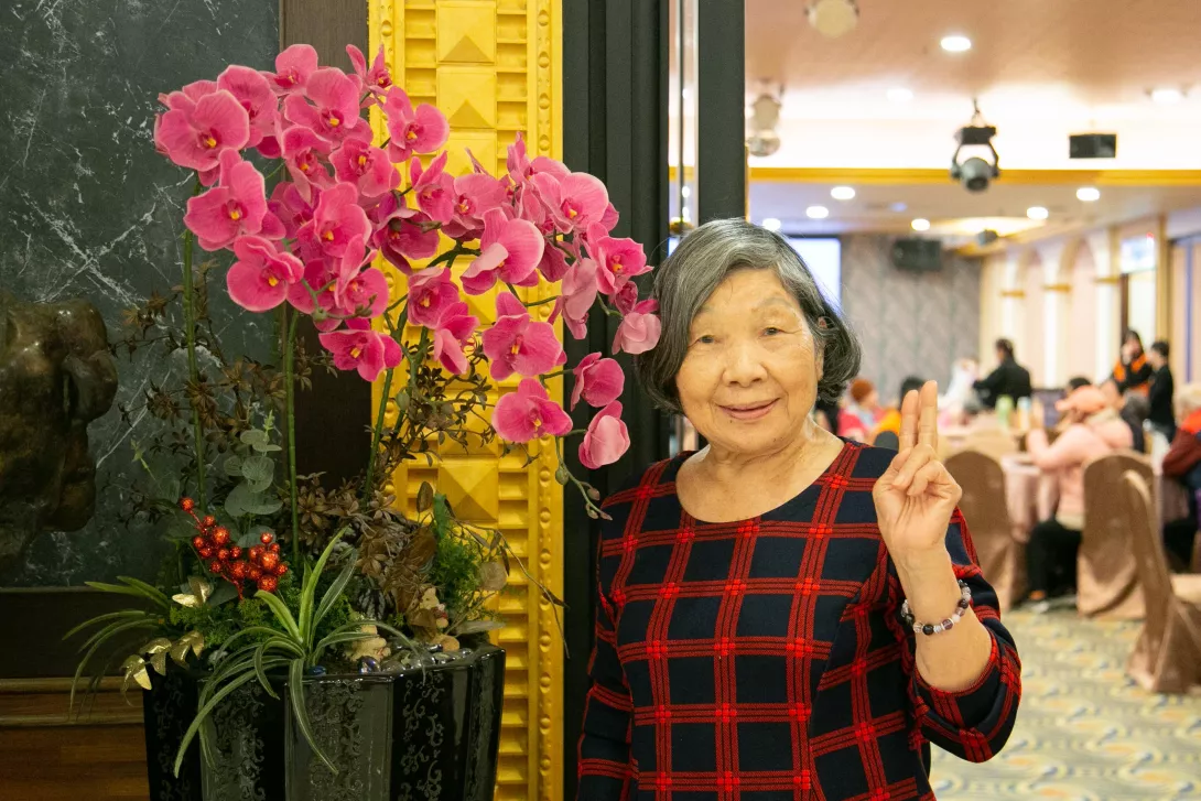 3.活力滿滿的陳李阿鑾阿嬤,今年第六次跟大家一起愛圍爐