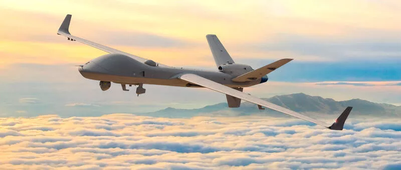 通用原子的MQ-9B「空中衛士」無人機。(通用原子航空系統官網)