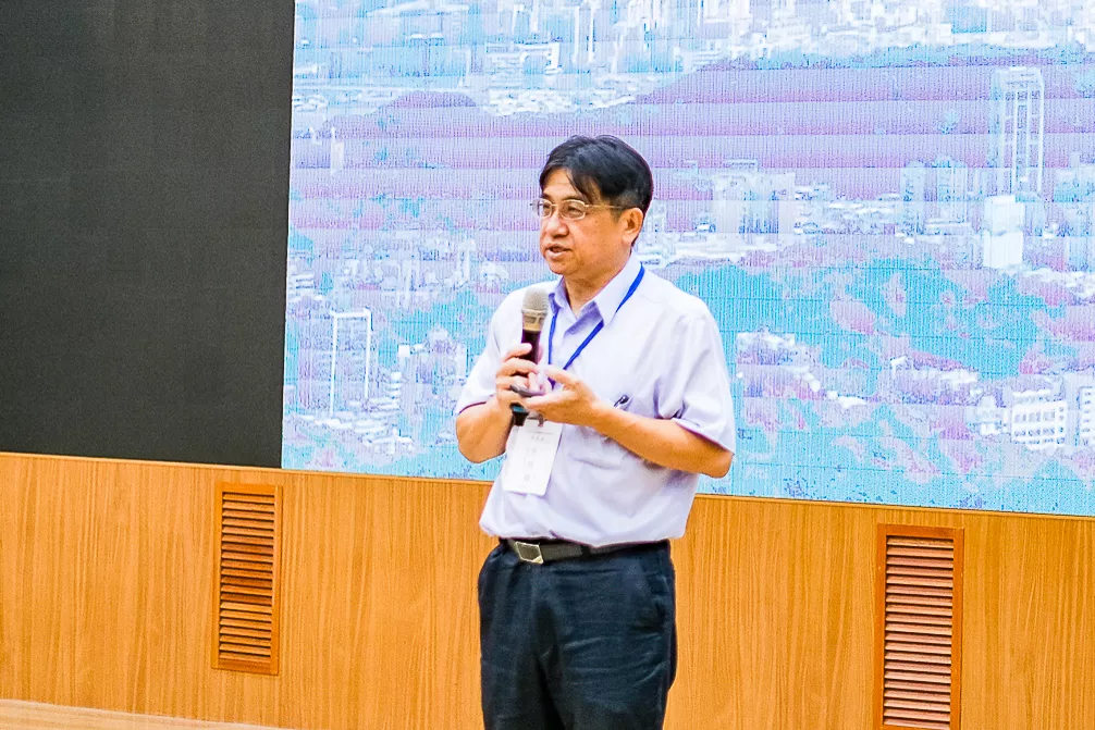 內政部國土管理署署長吳欣修以「國土計畫人才培育」為題專題演講,強調國土規劃向下扎根的重要性。