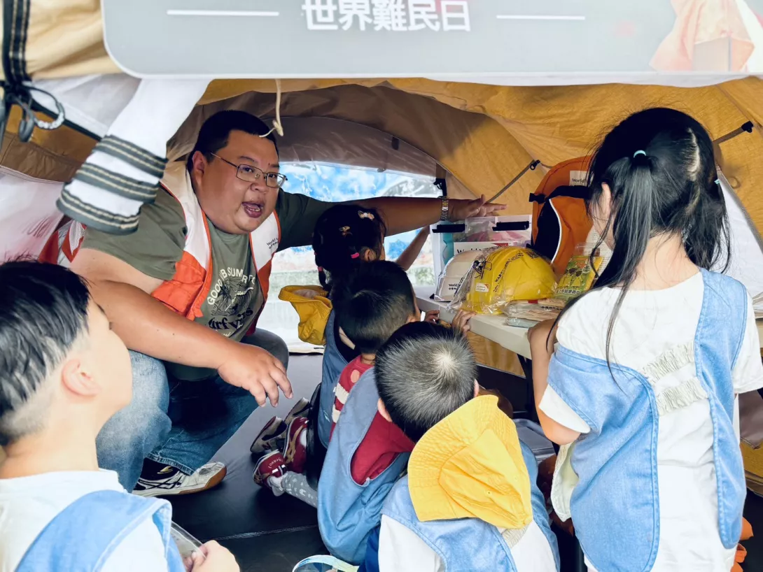 ▲帳篷體驗結合裝備展示,提升應變力與防災準備。