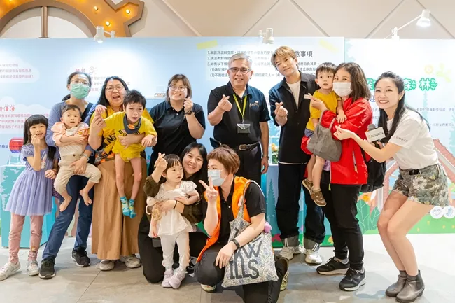 公益大使阿弟與慢飛天使家庭邀請大人小孩一起來伊甸愛孩童幸福節同樂。