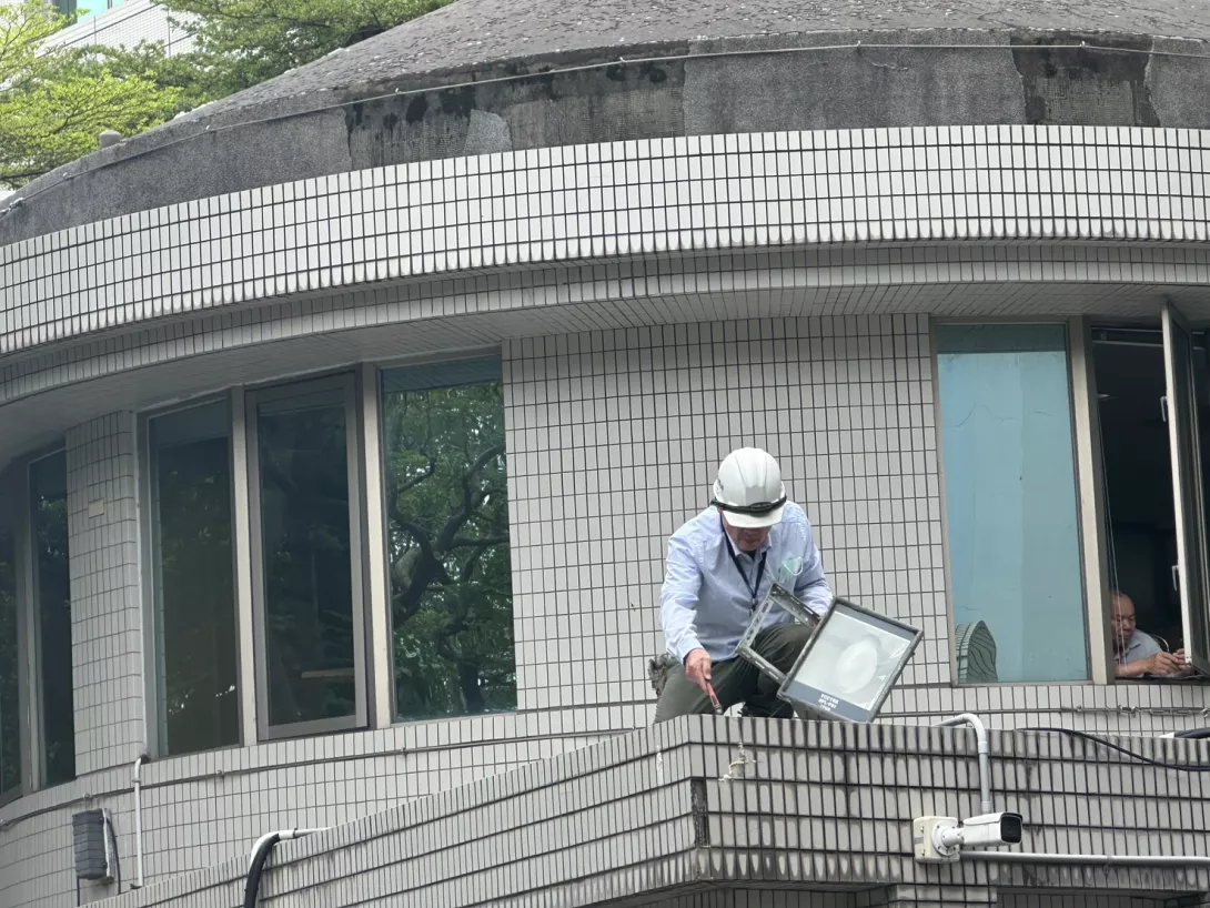 20250618中華電信施工人員未落實安全防護