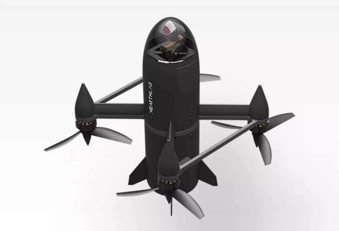 南韓Nearthlab公司推出的KAiDEN對空無人機,用來追蹤摧毀敵方的無人機。翻攝Nearthlab官網