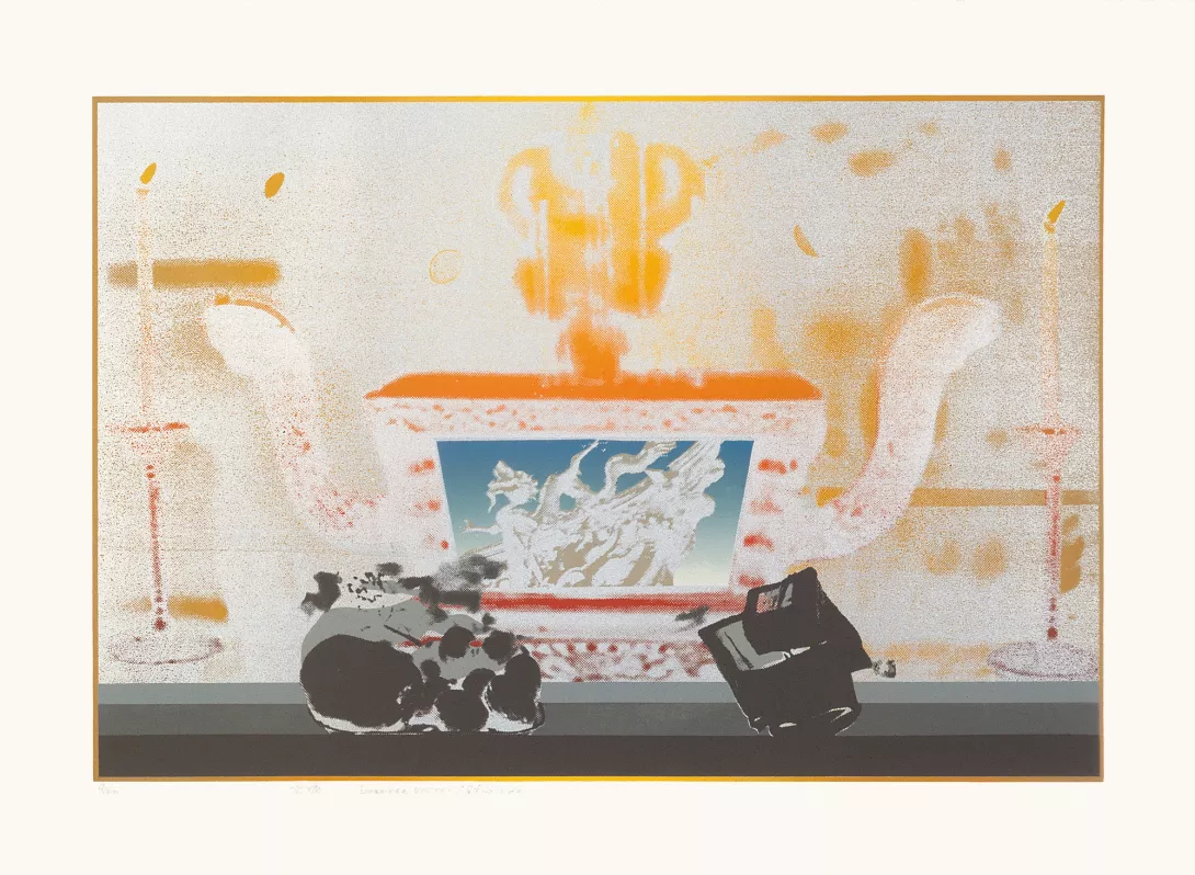 香爐 1976 絲網版 33x49cm 紐約大都會博物館典藏