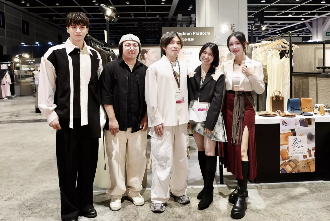 左起CLA品牌大使-新生代藝人鍾亞翰、CLA Co-founder-黃宇廷、Atelier Inexplore-方柏嵐、 CLA founder-林家宇、CLA品牌大使-新生代藝人君白