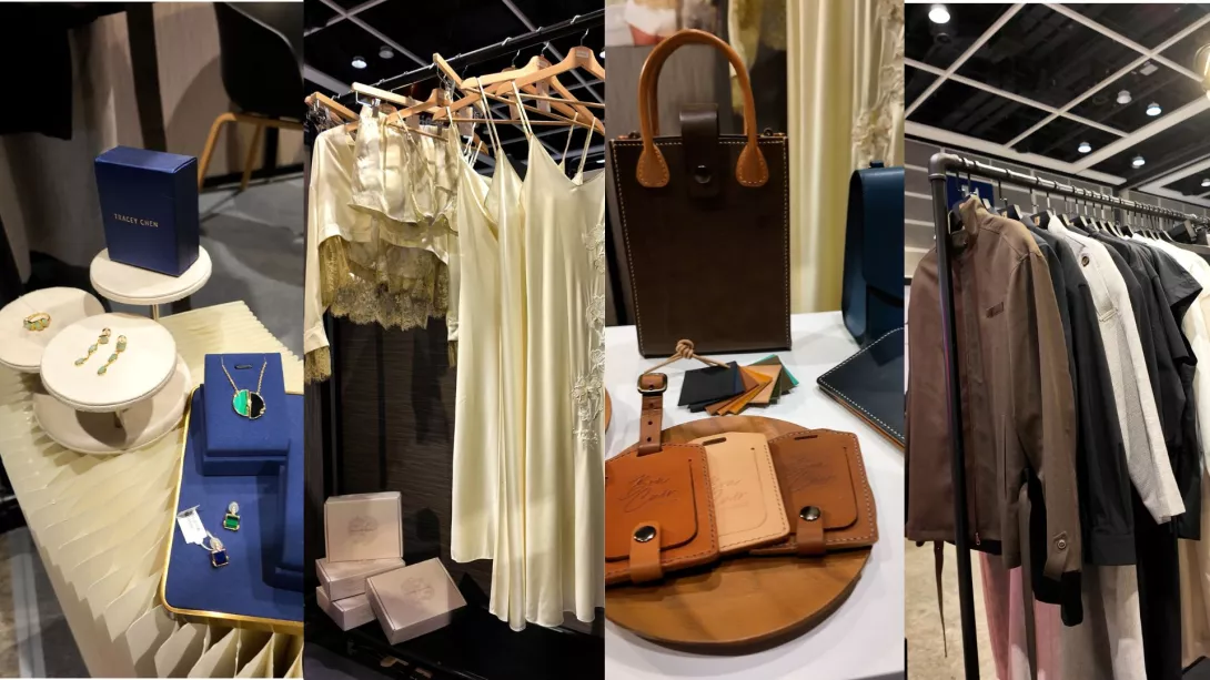 CLA本次參展之新銳設計師品牌左起依序:Tracey Chen、Studio Oblivion、BonCuir leathercraft、Studio L7