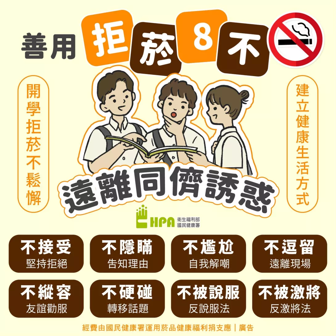 拒菸八不
