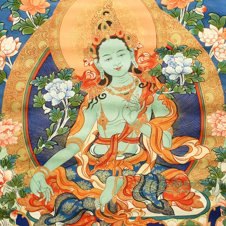 綠度母唐卡