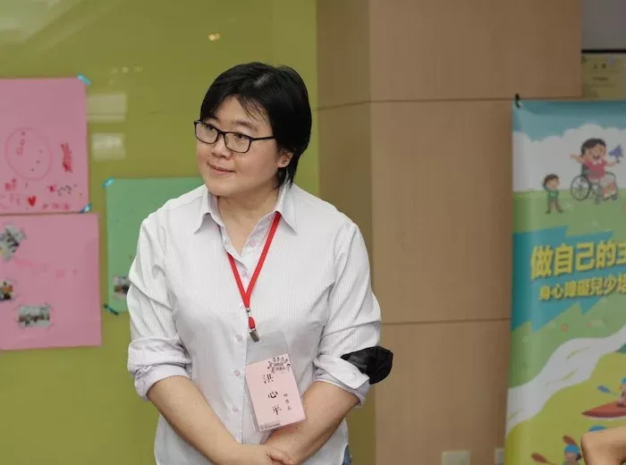 中華民國身心障礙聯盟祕書長洪心平。圖/中華民國身心障礙聯盟 fb 粉專