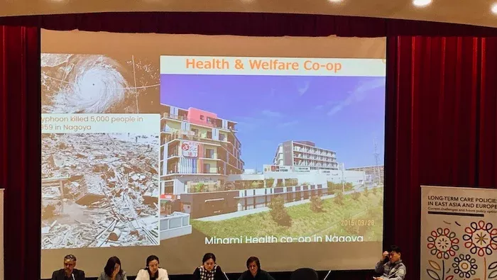 大阪大學教授斉藤弥生分享名古屋的「南醫療生活協同組合」經驗。 攝/曾玉婷