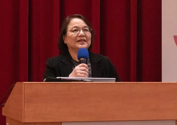 日本大阪大學人類科學研究科教授斉藤弥生。圖/臺灣照顧學會 fb 粉專