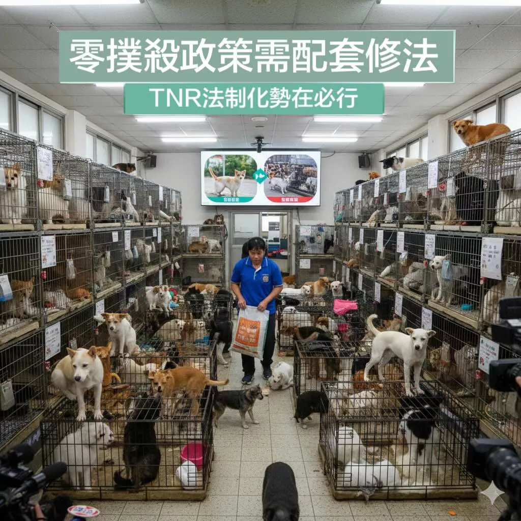 TNR法制化討論延燒、政策分歧難解,專家呼籲政府提前備妥配套,化解社會衝突。圖:Gemini AI生成。
